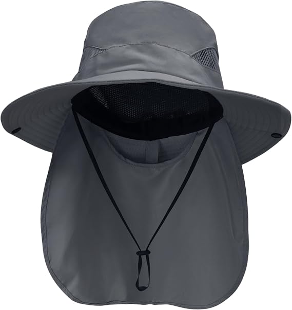 NPQQUAN UPF 50 sun hat with neck flap