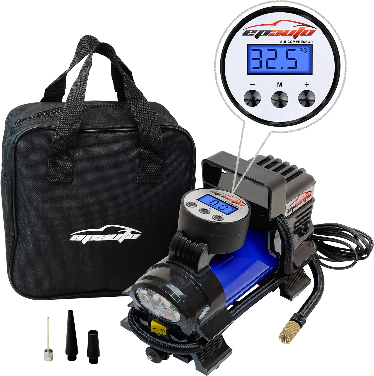 EPAuto 12 volt portable tire inflator