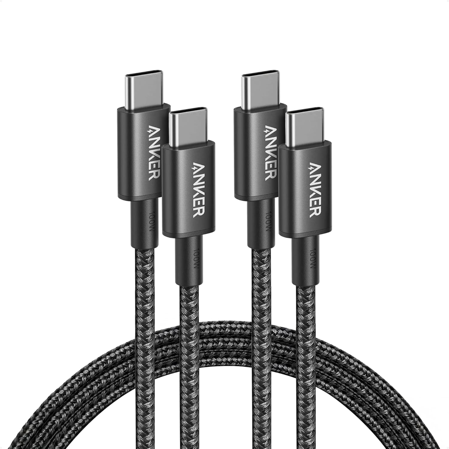 Anker 100W USB-C to USB-C cable two pack