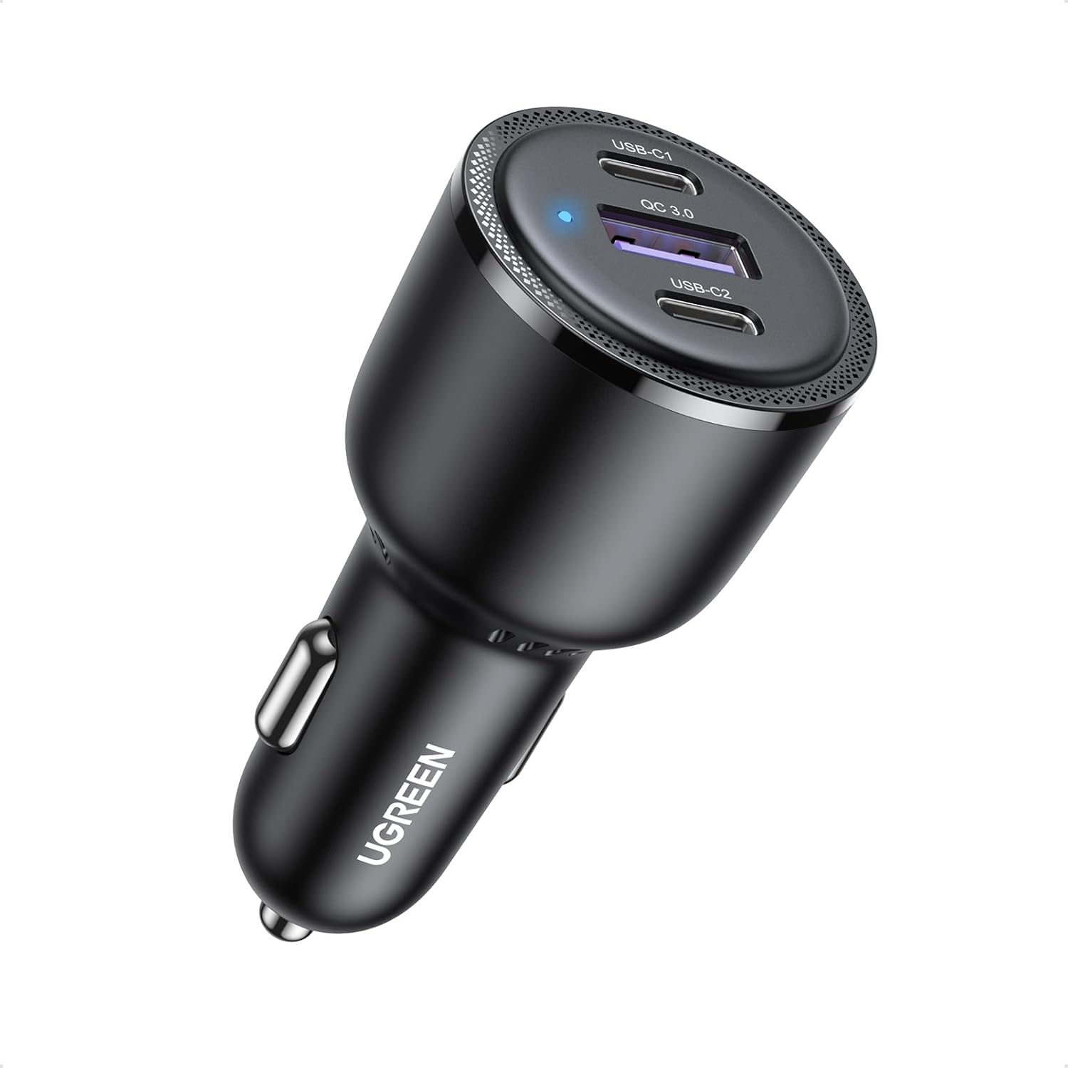 UGREEN 69W 3-port USB-C car charger